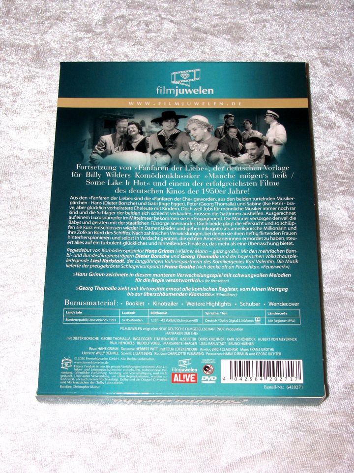 DVD Fanfaren der Ehe, Filmjuwelen m Georg Thomalla Dieter Borsche in Hoisdorf 