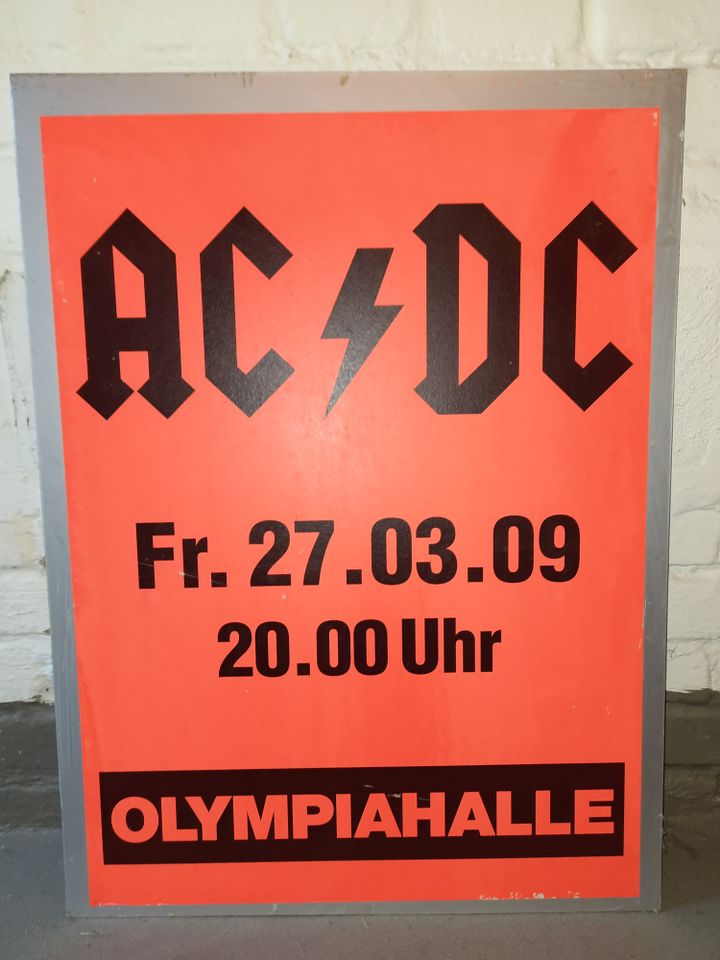 AC/DC orginal München-Konzert-Plakat in Aachen