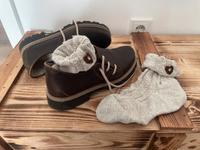 Trachtenschuhe/Haferlschuhe Leder braun Größe 39 inkl. Socken Bayern - Pöttmes Vorschau