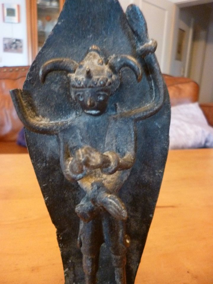 Antike Kondh Bronze/ Gottheit Figur/Skulptur/Statue Orissa Tribal in Dresden