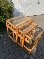 Bambus Beistelltisch Glas Tischchen Nordrhein-Westfalen - Soest Vorschau