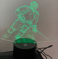 Eishockey Eishockeyspieler mit Beleuchtung 3D Nachtlicht LED Köln - Porz Vorschau