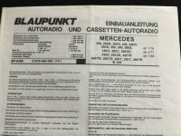 Blaupunkt Radio Kassette Anleitung Mercedes W123 200 220 240 300 Schleswig-Holstein - Kiel Vorschau