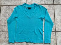 Damen Pullover V-Ausschnitt Türkis enganliegend Bon Prix Gr.36/38 Hessen - Gründau Vorschau