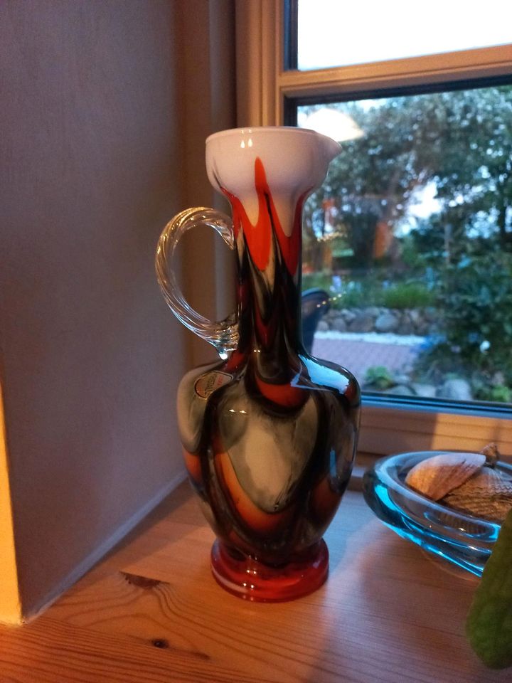 Joska Kristall Vase Karaffe Murano Mundgeblasen vintage in Satrup