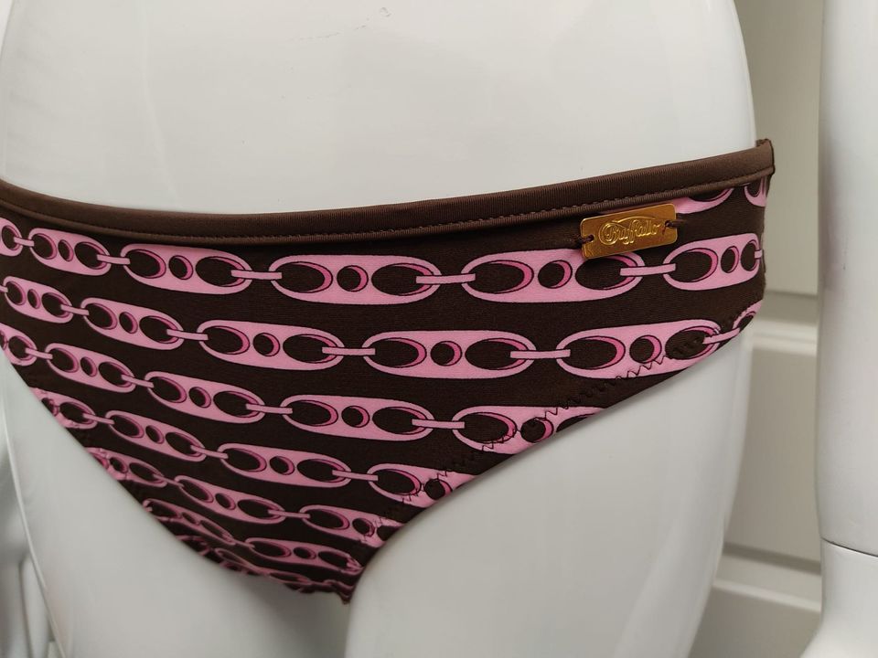 Neckholder-Bikini BUFFALO Gr. 36, Cup A/B, NEU, braun-rosa #32 in Wenden