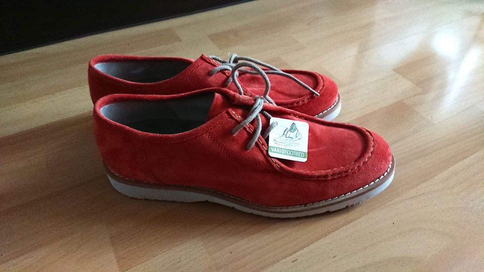 NEU - LLOYD Bootsschuhe Mokassin Wildleder rot orange Gr. 45 in Bochum