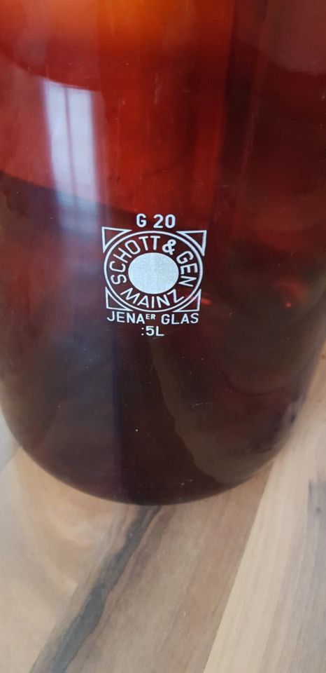 JENAer Glas 5 Liter Rarität G20 SCHOTT&GEN MAINZ in Bischoffen