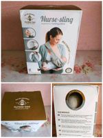 Nurse-Sling / Stillkissen Babytrage USA #humble-bee beige grau Wandsbek - Hamburg Bramfeld Vorschau