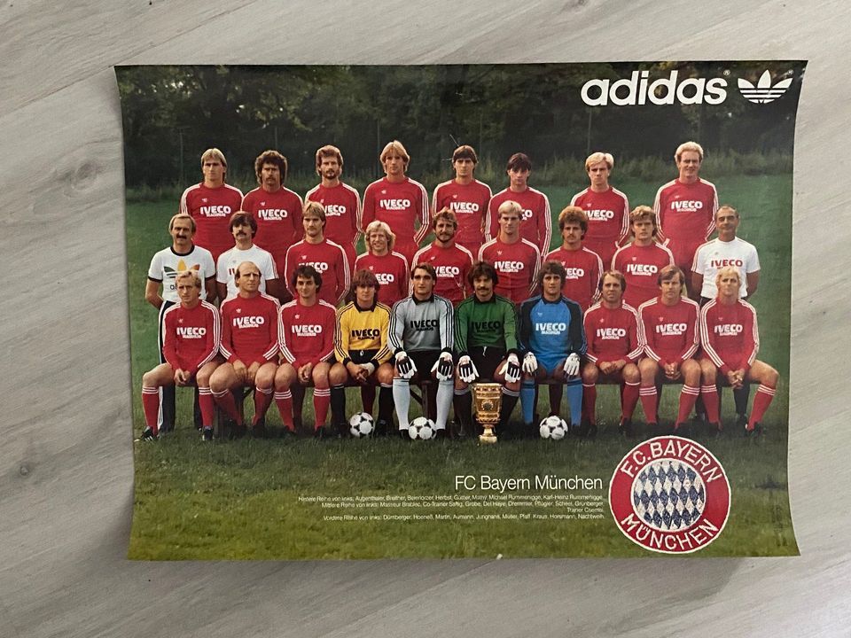 10 POSTER verschiedene BUNDESLIGA FUSSBALL 80zig ADIDAS 45x60cm in Braunschweig