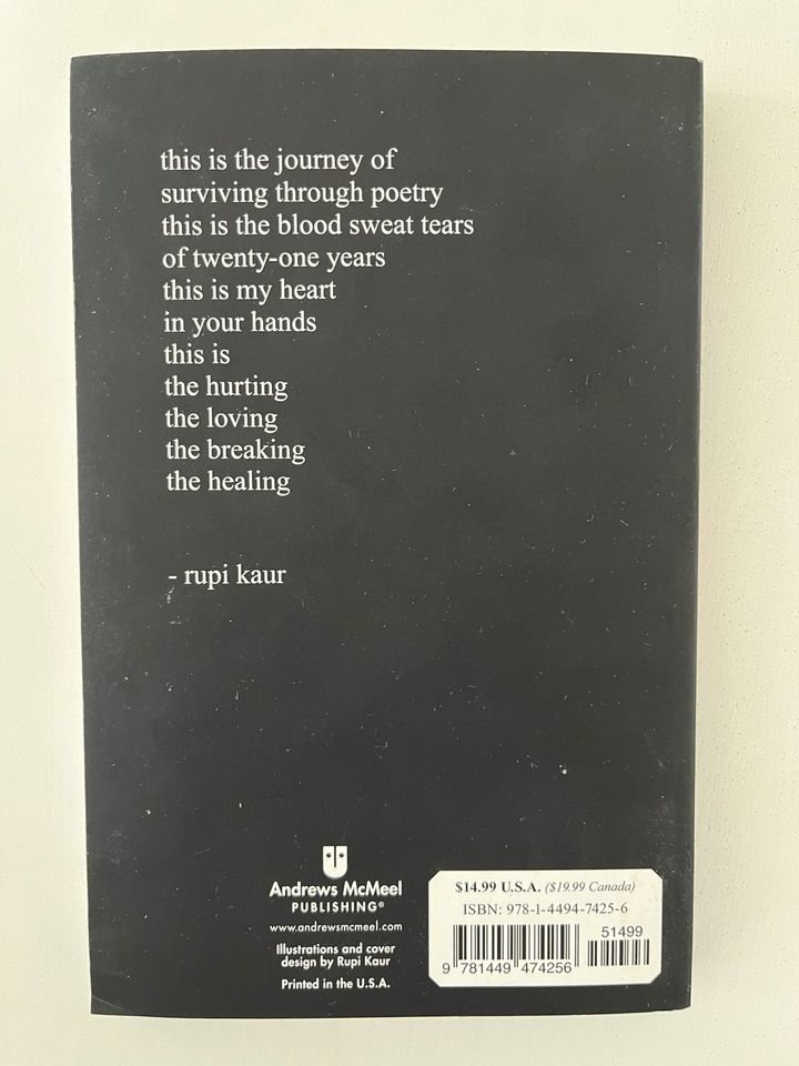 milk and honey Rupi Kaur in Berlin