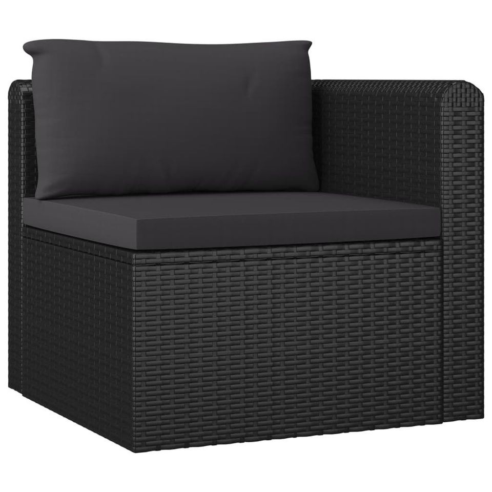 NEU Gartenlounge Poly Rattan Schwarz Terassen Lounge Gartenmöbel in Stuttgart