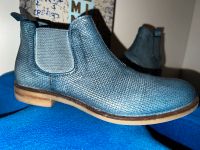 Momino Leder Stifeletten Ankle Boots blau - Gr 37 - 2 x getragen Rheinland-Pfalz - Bingen Vorschau
