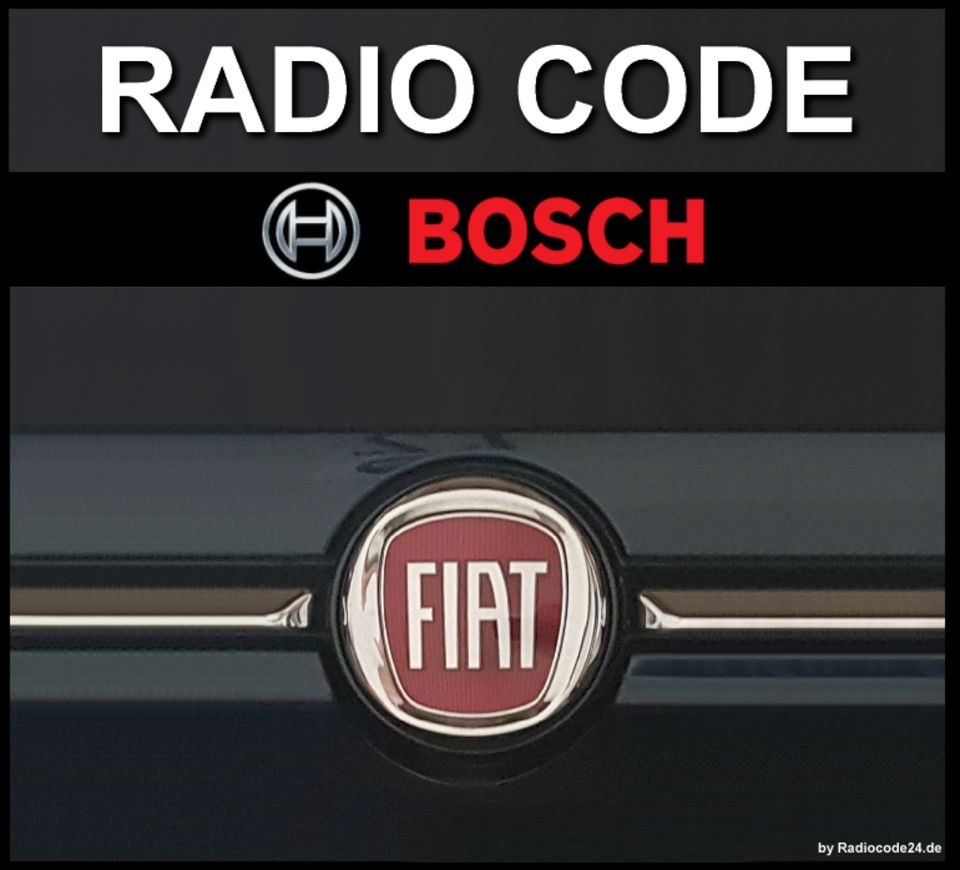 Radio Code für Fiat Bosch Blaupunkt Continental Harman Visteon in Hamburg