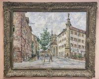 Großes Ölgemälde Karl Walther (1905-1981) Stadtbild Stuttgart München - Au-Haidhausen Vorschau