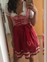 Krüger Dirndl rot mit Bluse Gr. 36 Baden-Württemberg - Ditzingen Vorschau