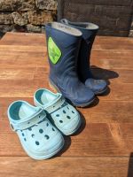 Schuhpaket Gr. 24/25 Gummistiefel und Clogs Hessen - Gudensberg Vorschau