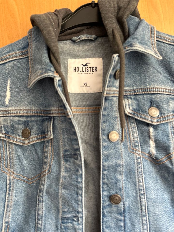 Hollister Jeans Jacke Übergang Gr Xs 36 34 Sweatshirt in Recke