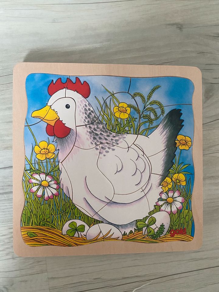 Goki Schichtenpuzzle das Huhn in Jörl