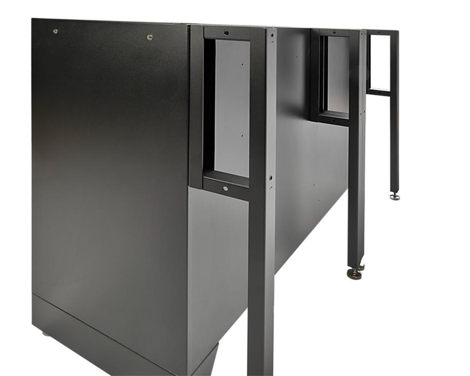 Werkzeugschrank Set - 136 cm Wandlänge, Werkstatt Set Schwarz in Großenkneten