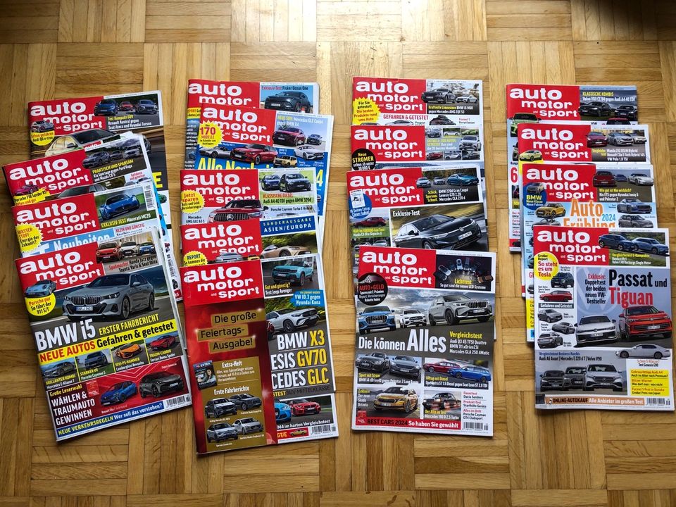 Sets Zeitschriften Auto Motor Sport 2023 2024 in Deuerling