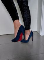 BLAUE PUMPS HIGHHEELS ROTE SOHLE GR. 36 NEU Nordrhein-Westfalen - Kevelaer Vorschau