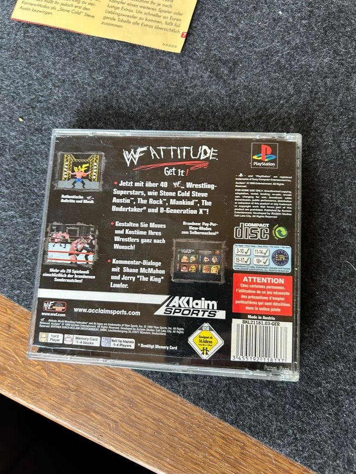 WWF Attitude für PlayStation 1 PS1 PS One in Nordkirchen