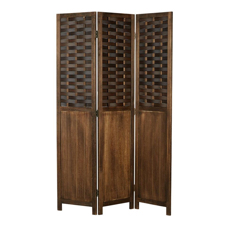 Paravent Raumteiler Raumtrenner Holz Sichtschutz Braun VB80€* in Magdeburg