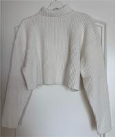 Rollkragenpullover weiß cropped Sachsen - Niederau Vorschau