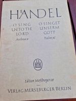 Noten von Händel - O singen unserm Gott Psalm 96 Nürnberg (Mittelfr) - Südstadt Vorschau