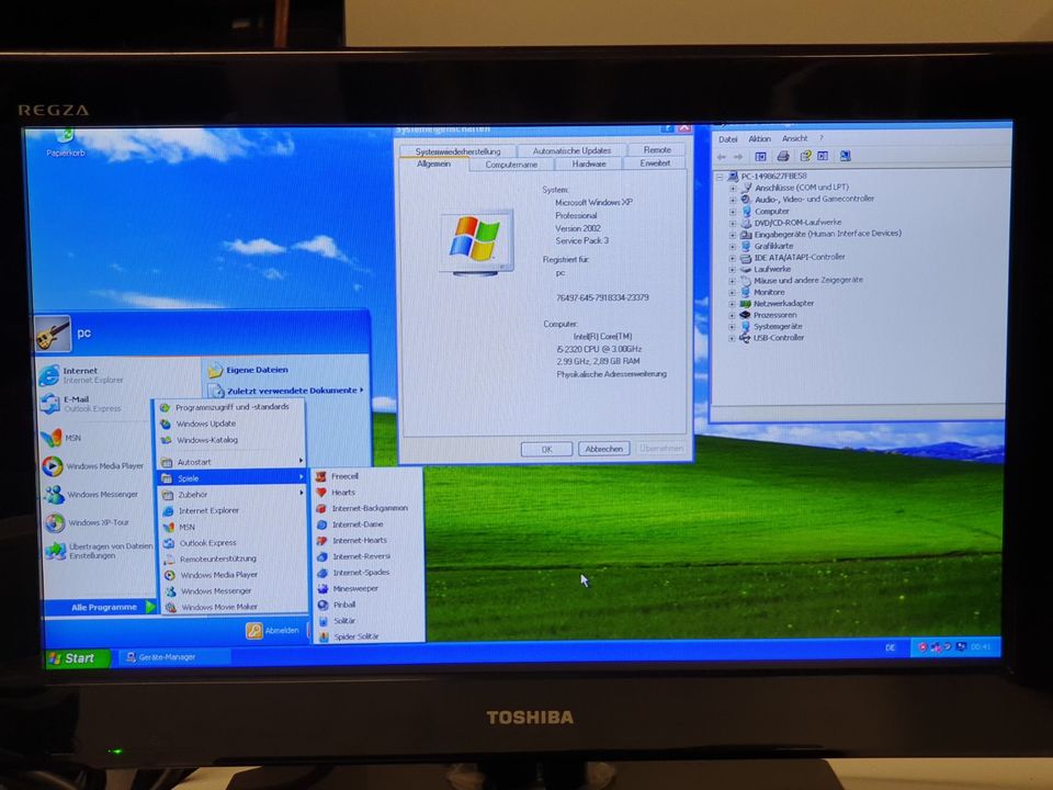 Terra Windows XP Gaming PC Computer i5 3,00GHz 500GB 4GB COM LPT in Fellbach