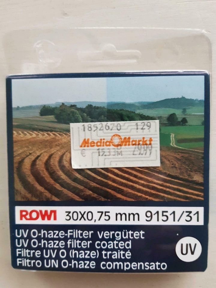 UV-Filter Camcorder ROWI 30x0,75 mm 9151/31 in Itzehoe