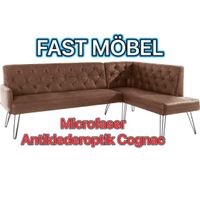 NEU! Eckbank Doppio Cognac Microfaser Antiklederoptik Nordrhein-Westfalen - Löhne Vorschau