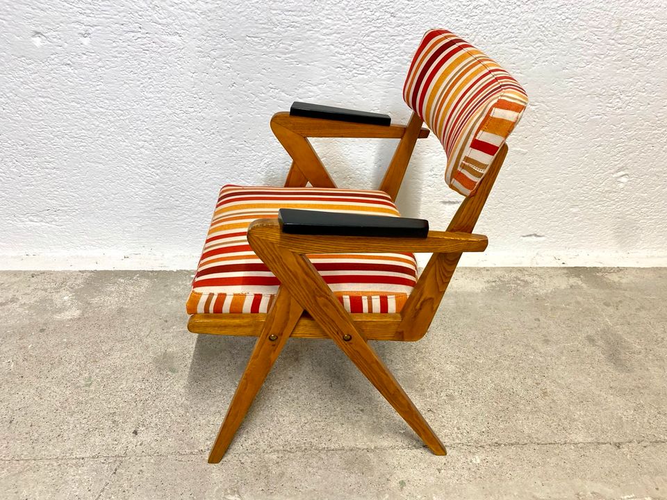 Stuhl 50er Mid Century restauriert Sessel Lounge Chair antik in München