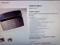 Telekom Sigmo 1 Telefon m.Bedienungsanleitung+Zubehör Bayern - Merching Vorschau