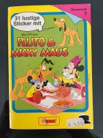 80/90er Jahre Sticker Disney Micky & Minnie Maus & Pluto 2x Alben Frankfurt am Main - Gallusviertel Vorschau