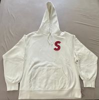 Supreme S Logo Hooded Sweatshirt White, Größe M Thüringen - Jena Vorschau