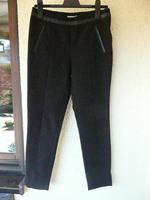 Schwarze Hose Gr. M mit Kunstleder besatz von H&M Bayern - Schwabach Vorschau