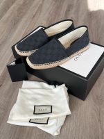 Gucci Espadrilles GG Größe 40 Grau mit schwarzem GG Logo Bayern - Tegernheim Vorschau