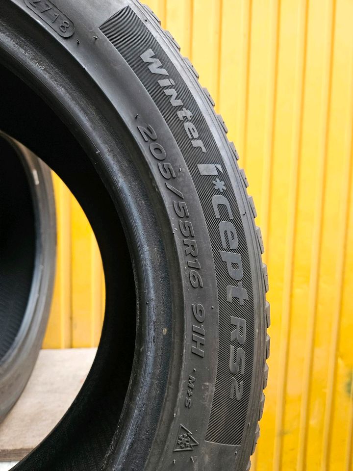 6mm HANKOOK WINTERREIFEN 4x 205/55 R16 91H . 205 55 16 in Sindelfingen