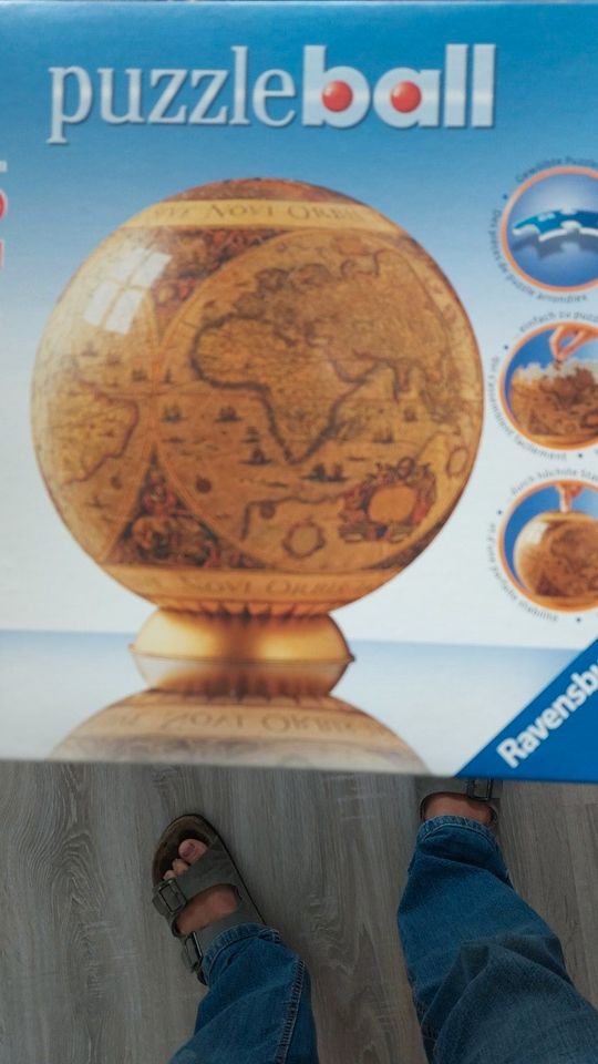 Puzzle Ball Historische Weltkugel in Gersten