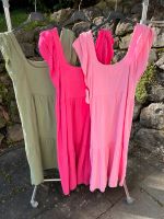 Musselin Kleid Tunika style Volant Saum Ärmel Khaki rosa pink Baden-Württemberg - Engen Vorschau