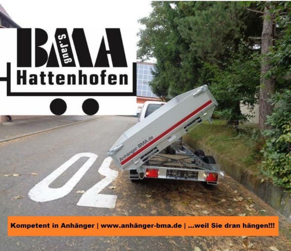 EDUARD Anhänger Kipper 3-Seiten E+H 3000kg Rampen Stützen in Mühlhausen im Täle