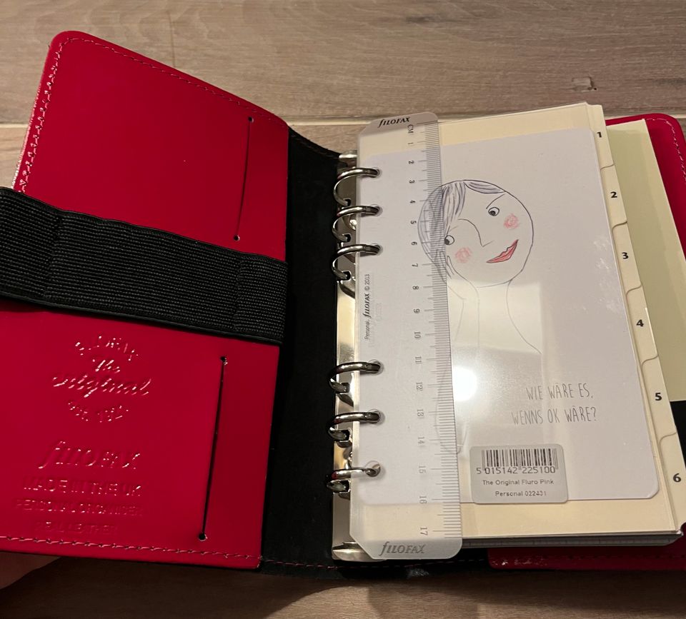 ♡ Filofax ‎personal organiser dunkel ROSA Format DIN A6 ♡ in Hilden