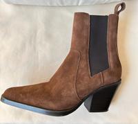 Cowboy Stiefeletten - Velourleder - 39 - braun Berlin - Charlottenburg Vorschau