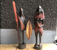 Massai-Krieger & Frau 1980 Holz-Figuren Kenia Afrika afrikanisch Nordrhein-Westfalen - Alfter Vorschau