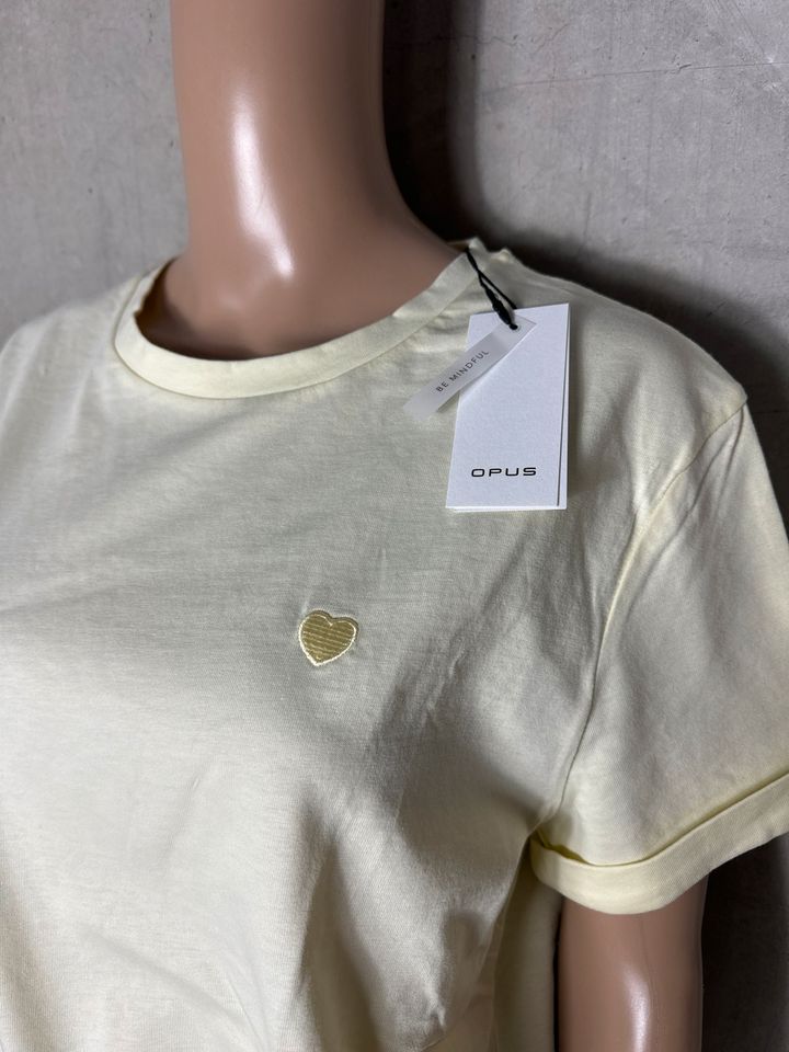 Opus shirt kurzarm Vanille neu XXL 44 230 in Erlabrunn