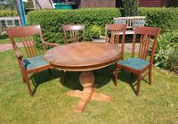 Tisch ausziehbar mit Stühlen aus Holz, rustikal, antik Niedersachsen - Staffhorst Vorschau