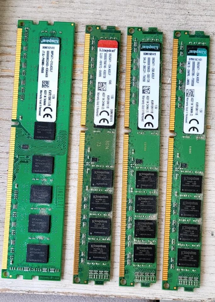 32 GB Arbeitsspeicher RAM *cool*  4x Kingston KVR16N11/8 DDR3 in Augsburg