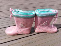 Gummistiefel Einhorn Dino Mädchen türkis rosa Punkte Sachsen - Radeberg Vorschau